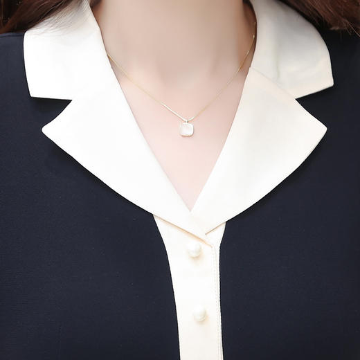 时尚中长款高腰，有口袋打底A字裙QYM-63026 商品图3