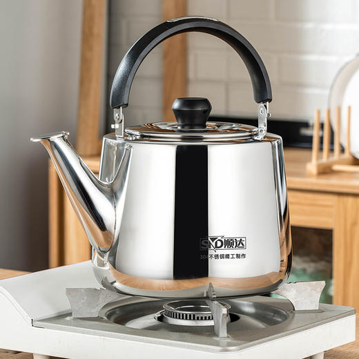 顺达（SND） 304不锈钢水壶烧水壶加厚直身琴音水壶 燃气电磁炉通用 商品图1