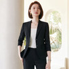 【上衣+裤子】罗蒙春秋女士西服套装修身显瘦商务通勤西服两件套 商品缩略图4