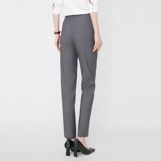 【松紧腰 舒适贴合】罗蒙四季款女式西裤商务通勤职业工装直筒修身长裤 商品图9