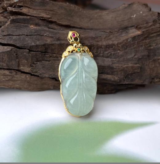 翡翠吊坠-叶子 商品图0