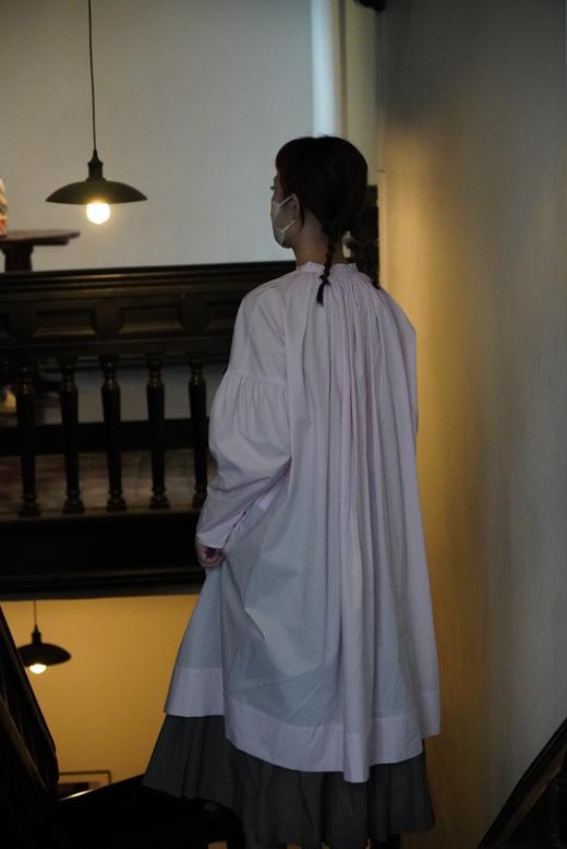 Ecole de curiosites粉色长衬衫裙 商品图3