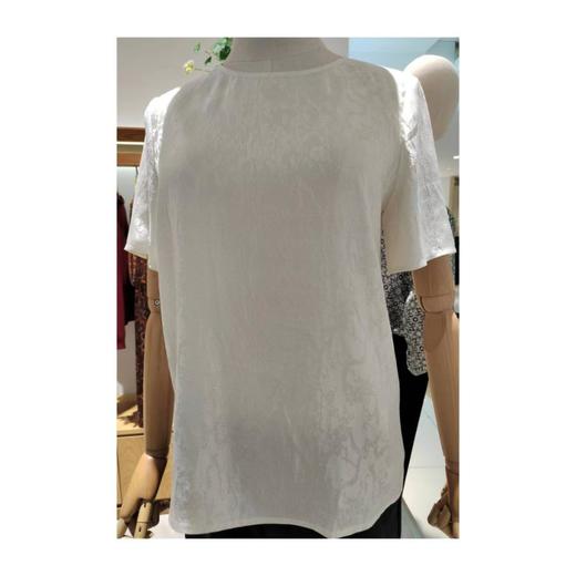 3楼珍贝桑蚕丝圆领夹丝女上衣 商品图1