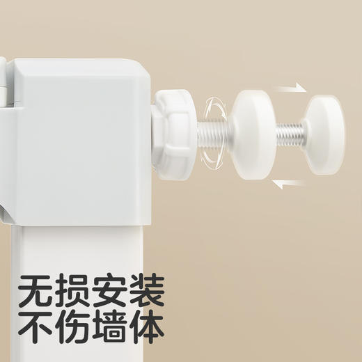 可优比楼梯口护栏儿童安全门栏防护栏栏杆宝宝围栏宠物隔离免打孔 商品图3