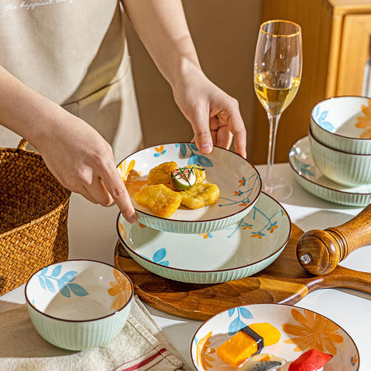摩登主妇雏菊碗盘子菜盘家用2023新款特别好看的盘子高级陶瓷餐具 商品图3