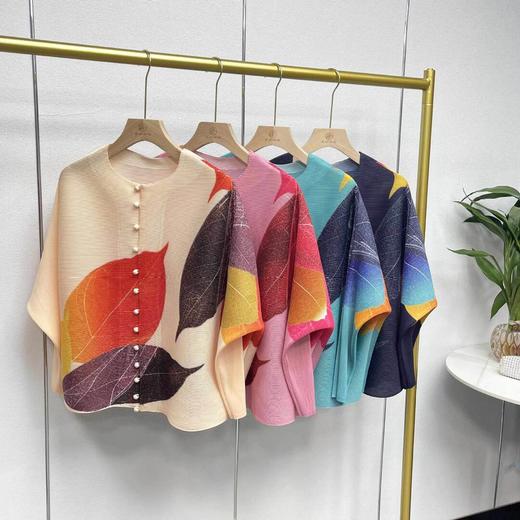 新款长袖开衫印花13粒扣上衣JN 商品图2