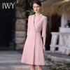 IWY/夏季新款粉色高级感西装连衣裙女修身显瘦主持人礼服正装裙子Q771-P 商品缩略图0