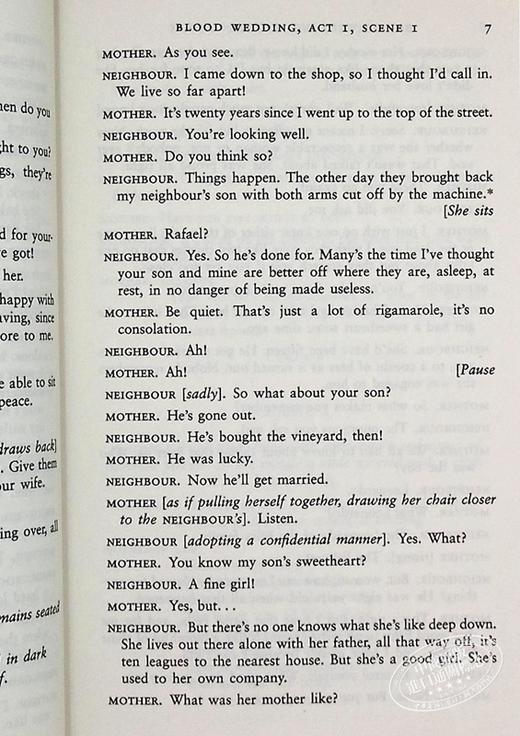 【中商原版】Four Major Plays 英文原版 费德里科·加西亚·洛尔迦 4部主要戏剧 Federico Garcia Lorca 商品图6