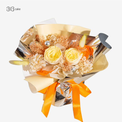 金牛座.奶油蛋糕+金牛座光芒永生花套餐~ 商品图3