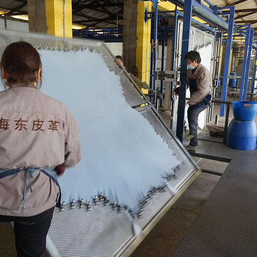 纯色头层水牛皮席（曙光灰/天使蓝）塔山 商品图9