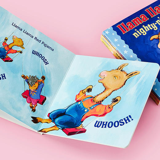 【英文原版】小彼恩点读书 羊驼拉玛 Llama Llama 4册 儿童心理行为指导 经典晚安读物 生活习惯养成毛毛虫点读笔配套书（不带笔） 商品图8