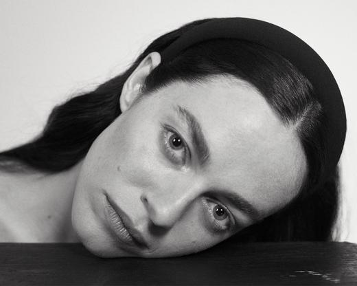 Sophie Buhai  灰褐色/黑色/深蓝色真丝发箍 商品图9