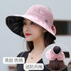 DD-黑胶帽大帽檐透气马尾遮阳帽女夏季空顶可折叠太阳帽 商品缩略图3