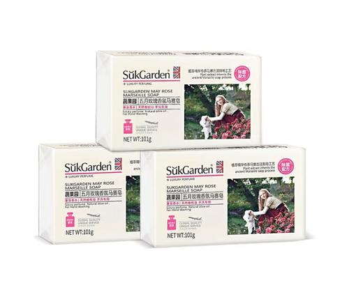【团购展示】蔬果园五月玫瑰香氛马赛皂   101g 商品图0