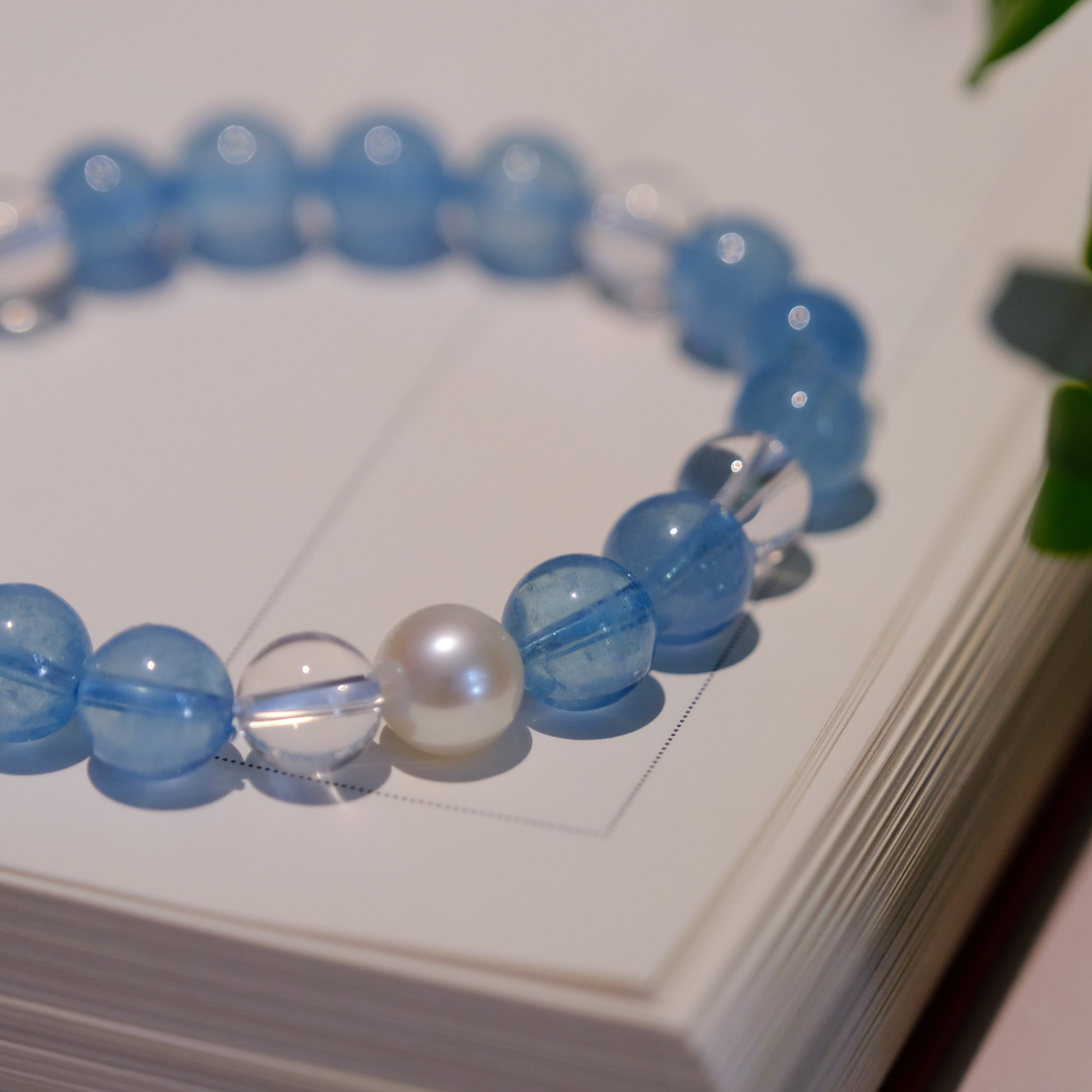 玄师造 | 深海灵珠 海蓝宝手珠