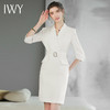 IWY夏新款气质连衣裙女设计感优雅收腰显瘦医美整形职业女裙Q891 商品缩略图0