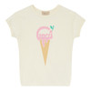 GUCCI 古驰 女童象牙白棉质GGlogo圆领短袖T恤 718008XJE39 商品缩略图0