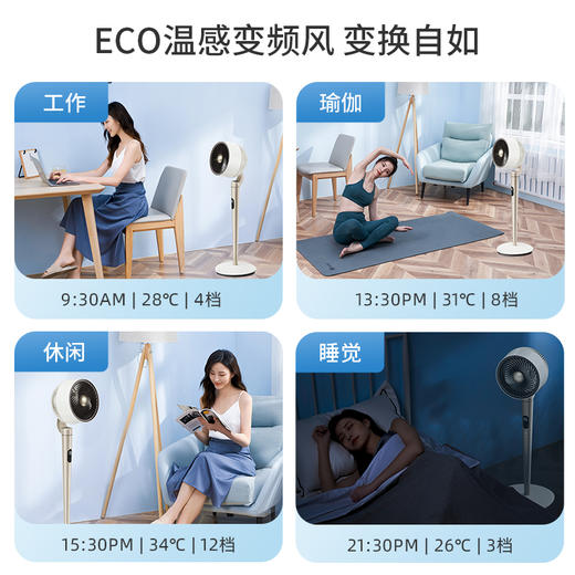 智能调控 舒适循环自然风 | Bestherm百斯腾观系列全屋循环氛围扇 电风扇小蛮腰款Q1 两款可选 商品图5