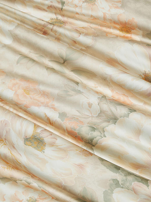 whinny/惠谊 新中式清新莱赛尔纤维滑爽天丝™印花四件套 绮境花园 商品图2