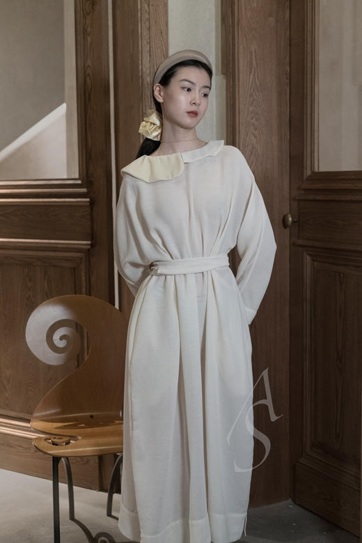 Sophie Buhai  灰褐色/黑色/深蓝色真丝发箍 商品图3