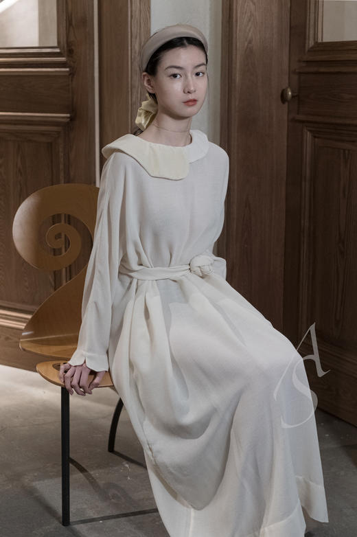 Sophie Buhai  灰褐色/黑色/深蓝色真丝发箍 商品图2