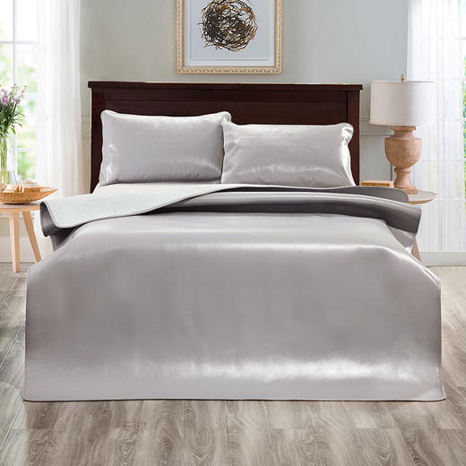 纯色头层水牛皮席（曙光灰/天使蓝）塔山 商品图1