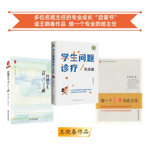 王晓春作品集 问题学生诊疗手册 做一个专业的班主任 学生问题诊疗 班主任读书会第1季共读书目 团购电话15080035301 商品图0