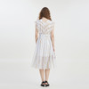 谜底2023夏新款时尚气质条纹连衣裙复古文艺波浪边长裙232ML0595 商品缩略图2
