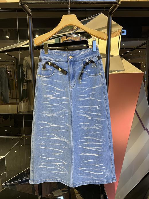 斑马纹直身半裙 商品图0