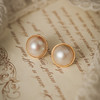 Manreya玛芮雅女王时代马贝极简珍珠耳环 商品缩略图4