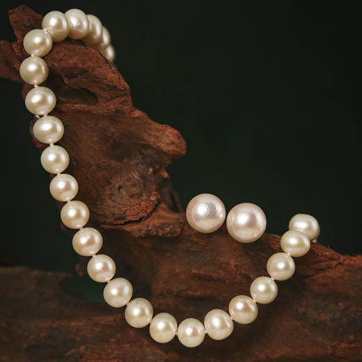 Manreya玛芮雅锦绣爱迪生超大珍珠耳钉+锦绣项链套装小众原创轻奢 商品图8