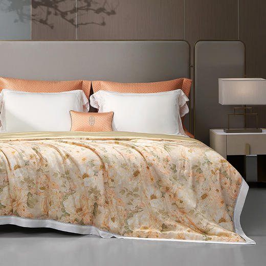 whinny/惠谊 清凉天丝™可水洗空调被 绮境花园 新雪丽纤维夏被 商品图4