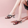 夏季新款，鱼嘴镶钻高跟凉拖JJ-D873 商品缩略图5