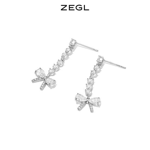 ZEGL蝴蝶结Y型项链女生高级感小众设计感2023年新款潮锁骨链配饰 商品图1