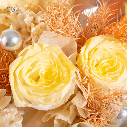 金牛座.奶油蛋糕+金牛座光芒永生花套餐~ 商品图4