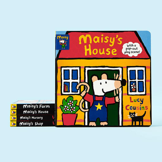 【英文原版】小彼恩小鼠波波趣味场景游戏书 套装4册 英文原版 点读版Maisy Complete with Durable Play Scene 商品图1