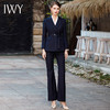 IWY/高级感时尚简约藏青色职业套裤新款女秋季通勤西服外套CP1781 商品缩略图0