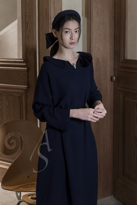 Sophie Buhai  灰褐色/黑色/深蓝色真丝发箍 商品图5