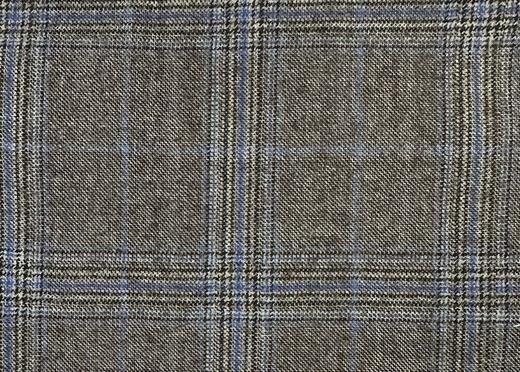WT81233-902 纯毛花呢 【卡其混色 格子 斜纹 100%WOOL】英国面料-WT201 商品图0
