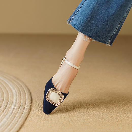 夏季新款，配裙子巨美复古配色包头凉鞋LCC-C8978 商品图10