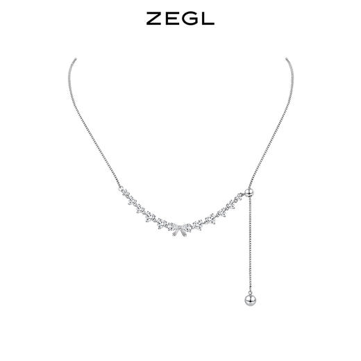 ZEGL蝴蝶结Y型项链女生高级感小众设计感2023年新款潮锁骨链配饰 商品图6