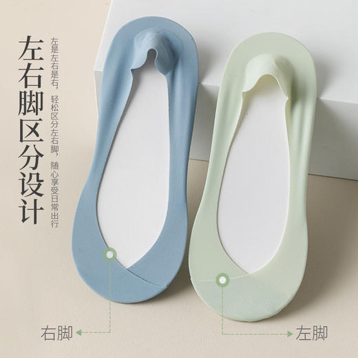 【49.9元/8双！】夏日穿搭配诀窍，纯棉底防滑，冰丝船袜女，超薄不掉跟袜套短袜高跟鞋浅口隐形袜子，多重防护让你忘掉烦恼！ 商品图4