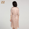 佐尔美夏季新款 桑蚕丝真丝提花缎中袖连衣裙女E22LS54 商品缩略图4