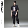 PINLI品立夏季新款男士熊猫印花短袖T恤休闲上衣BG231111077 商品缩略图1