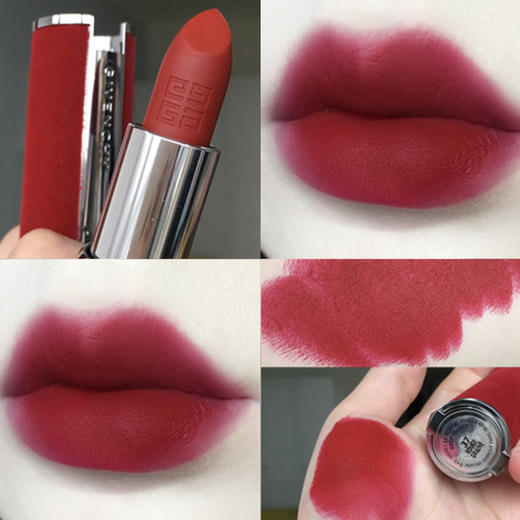 【品牌授权】【爆款现货】Givenchy/纪梵希高定禁忌唇膏小羊皮口红皮革306 N35高定玫瑰 商品图0