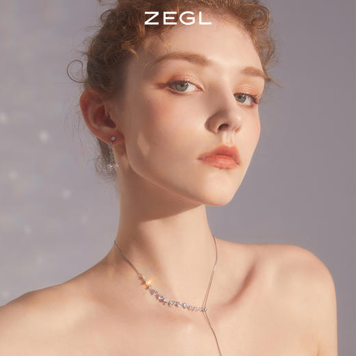 ZEGL蝴蝶结Y型项链女生高级感小众设计感2023年新款潮锁骨链配饰 商品图5