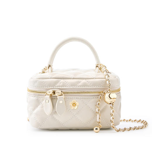 手提小包包女，春夏新款菱格链条包感洋气斜挎包QSL-2217 商品图6