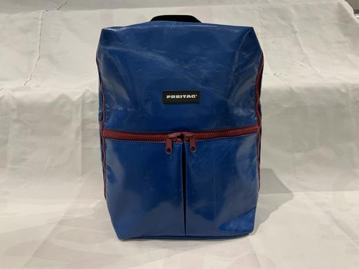 FREITAG/F49/FRINGE 双肩包 蓝皮红色拉链 商品图0