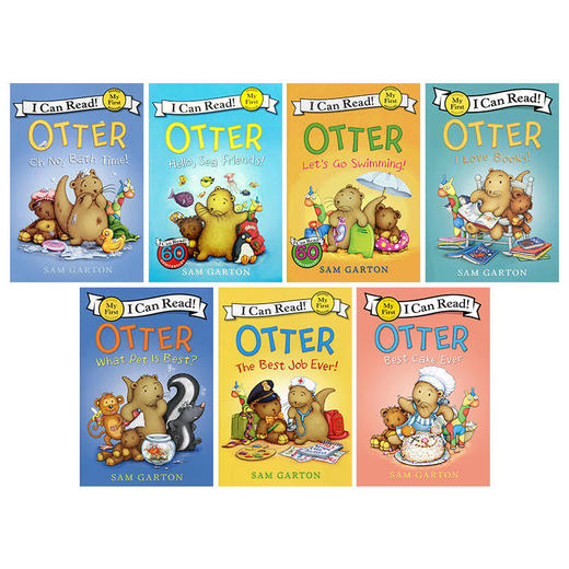 【2-5岁 I Can Read精选】 Otter 水獭系列 7册 贴近生活 学习日常用词分级阅读 亲子阅读英语启蒙入门图画书 商品图1