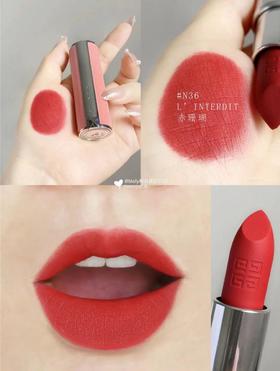 【爆款现货】纪梵希小羊皮口红306 307 333 304红丝绒哑光N37 N36唇膏 口红